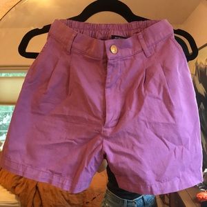Big bud press trouser shorts! In lilac!